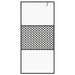 Paravan de duș walk-in negru 80x195 cm sticlă ESG transparentă - WALTI WALTI
