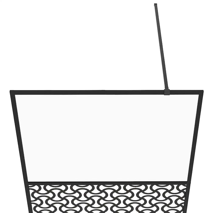 Paravan de duș walk-in negru 80x195 cm sticlă ESG transparentă - WALTI WALTI