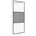Paravan de duș walk-in negru 80x195 cm sticlă ESG transparentă - WALTI WALTI