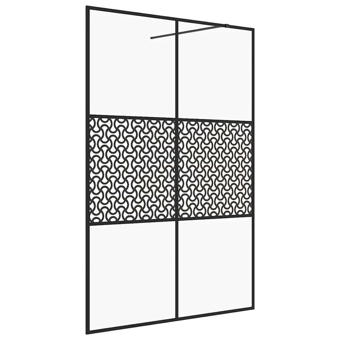 Paravan de duș walk-in negru 140x195 cm sticlă ESG transparentă - WALTI WALTI