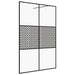 Paravan de duș walk-in negru 140x195 cm sticlă ESG transparentă - WALTI WALTI