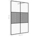Paravan de duș walk-in negru 140x195 cm sticlă ESG transparentă - WALTI WALTI