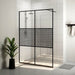 Paravan de duș walk-in negru 140x195 cm sticlă ESG transparentă - WALTI WALTI