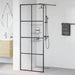 Paravan de duș walk-in negru 80x195 cm sticlă ESG transparentă - WALTI WALTI