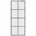 Paravan de duș walk-in negru 80x195 cm sticlă ESG transparentă - WALTI WALTI