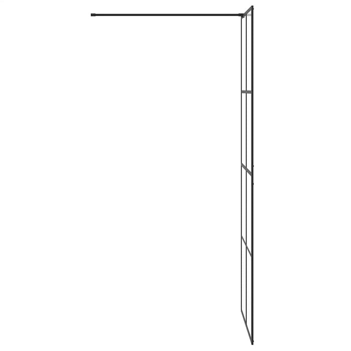 Paravan de duș walk-in negru 80x195 cm sticlă ESG transparentă - WALTI WALTI
