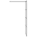 Paravan de duș walk-in negru 80x195 cm sticlă ESG transparentă - WALTI WALTI