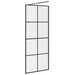 Paravan de duș walk-in negru 80x195 cm sticlă ESG transparentă - WALTI WALTI