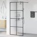 Paravan de duș walk-in negru 90x195 cm sticlă ESG transparentă - WALTI WALTI