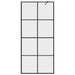 Paravan de duș walk-in negru 90x195 cm sticlă ESG transparentă - WALTI WALTI