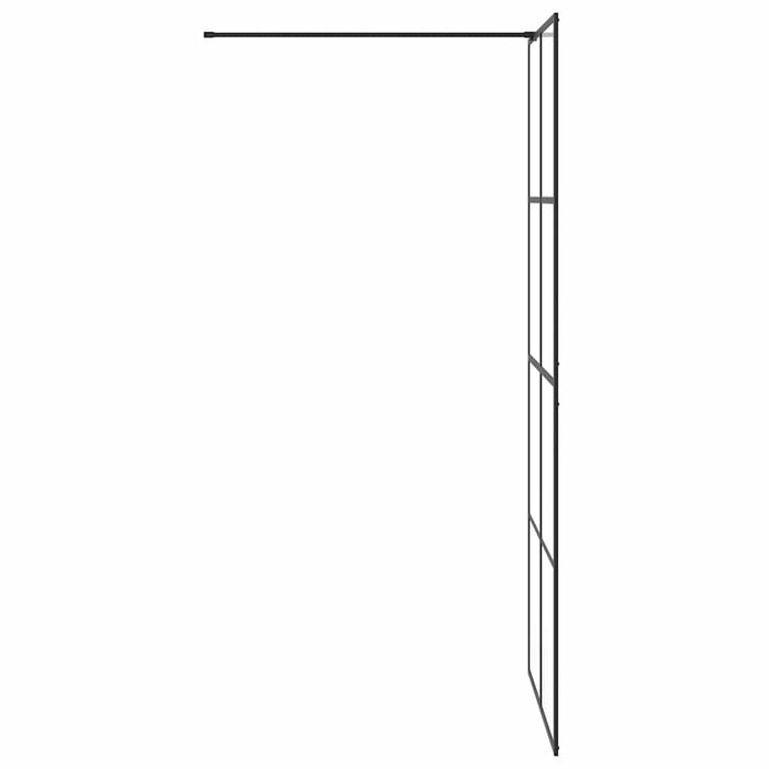 Paravan de duș walk-in negru 90x195 cm sticlă ESG transparentă - WALTI WALTI