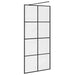 Paravan de duș walk-in negru 90x195 cm sticlă ESG transparentă - WALTI WALTI