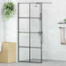 Paravan de duș walk-in negru 90x195 cm sticlă ESG transparentă - WALTI WALTI