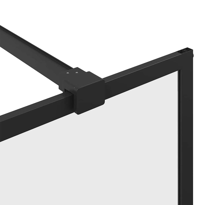 Paravan duș walk-in, negru, 100x195 cm, sticlă ESG transparentă - WALTI WALTI