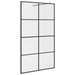 Paravan de duș walk-in negru 115x195 cm sticlă ESG transparentă - WALTI WALTI