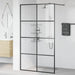 Paravan de duș walk-in negru 115x195 cm sticlă ESG transparentă - WALTI WALTI
