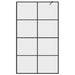 Paravan de duș walk-in negru 115x195 cm sticlă ESG transparentă - WALTI WALTI