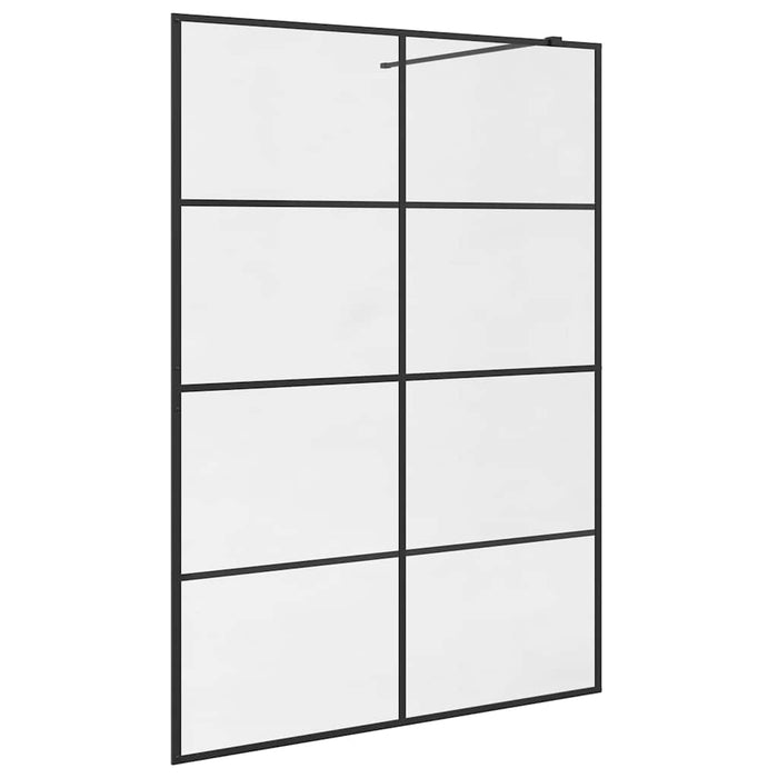 Paravan de duș walk-in negru 140x95 cm sticlă ESG transparentă - WALTI WALTI