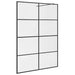 Paravan de duș walk-in negru 140x95 cm sticlă ESG transparentă - WALTI WALTI