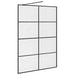 Paravan de duș walk-in negru 140x95 cm sticlă ESG transparentă - WALTI WALTI