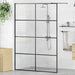 Paravan de duș walk-in negru 140x95 cm sticlă ESG transparentă - WALTI WALTI