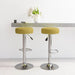 Scaune de bar, 2 buc., verde, material textil - WALTI WALTI