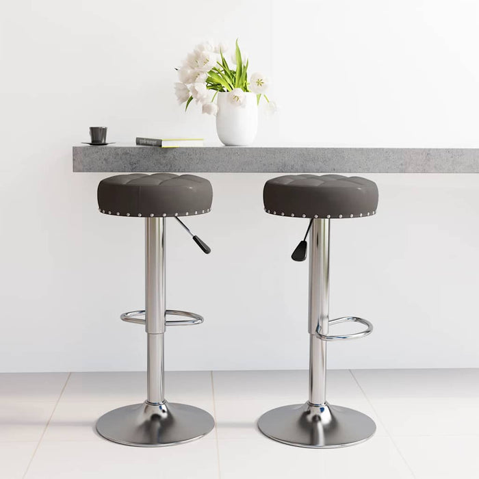 Scaune de bar, 2 buc., negru, material textil WALTI