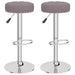 Scaune de bar, 2 buc., gri taupe, material textil - WALTI WALTI