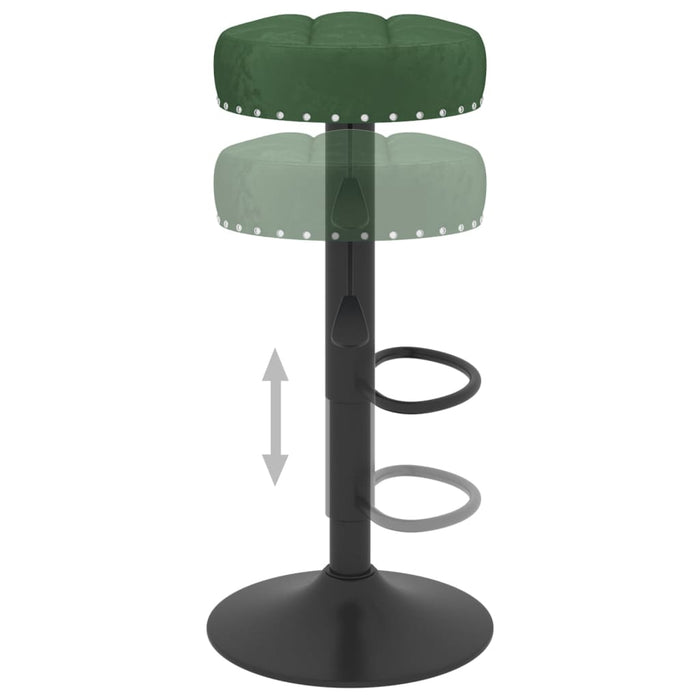 Scaune de bar, 2 buc., verde închis, catifea - WALTI WALTI