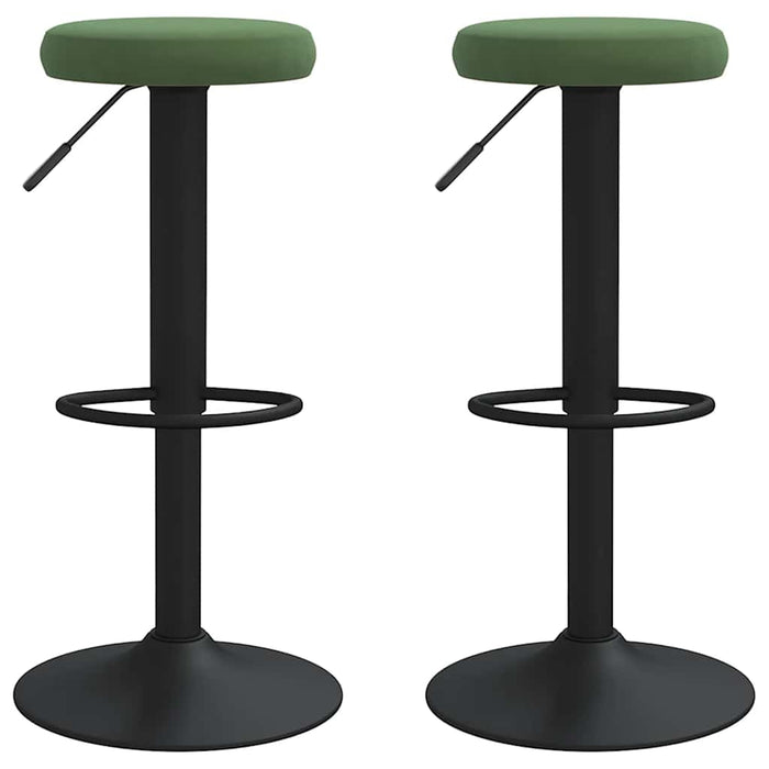 Scaune de bar, 2 buc., verde închis, catifea - WALTI WALTI