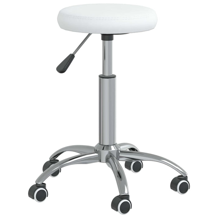 Scaun de birou pivotant, alb, piele ecologică - WALTI WALTI