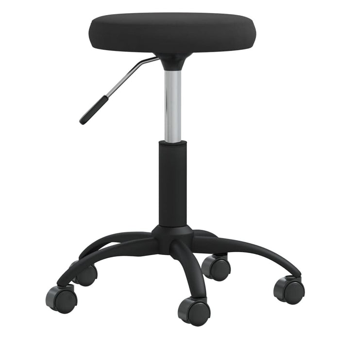 Scaun de birou pivotant, negru, catifea - WALTI WALTI
