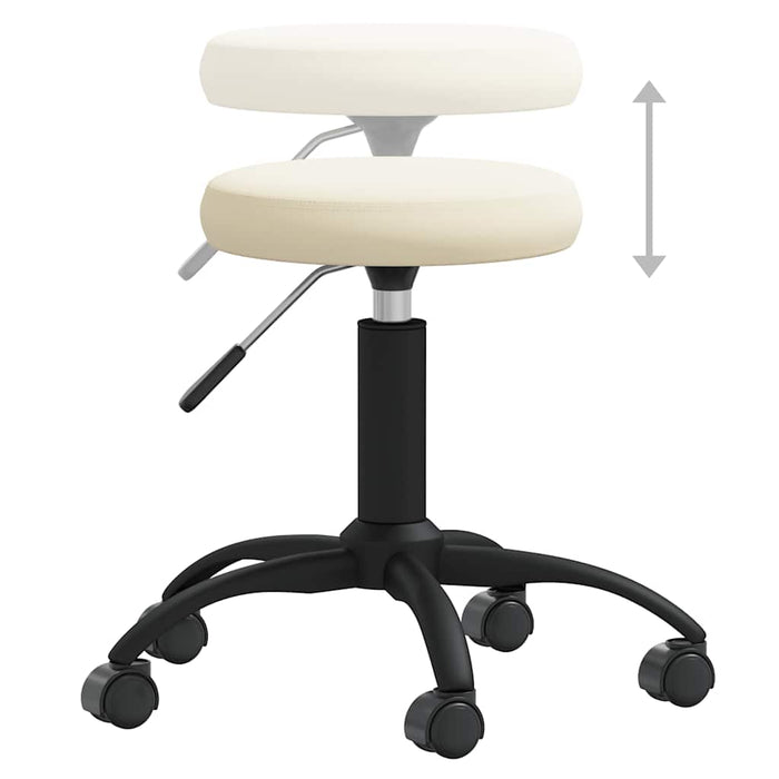 Scaun pivotant de birou catifea crem - WALTI WALTI