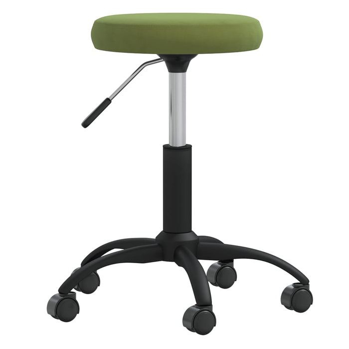 Scaun de birou pivotant, verde deschis, catifea - WALTI WALTI