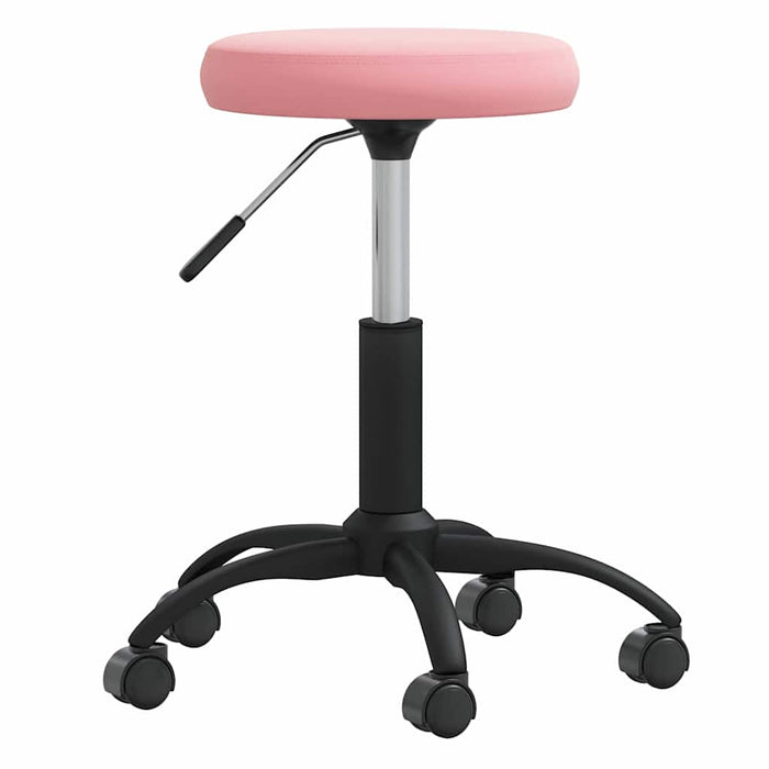 Scaun pivotant de birou catifea roz - WALTI WALTI