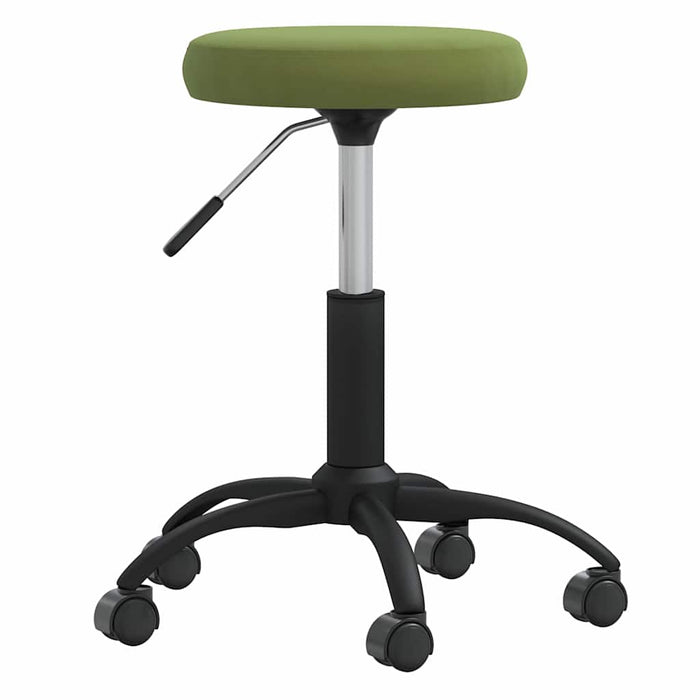Scaune de bucătărie, 2 buc., verde deschis, catifea WALTI