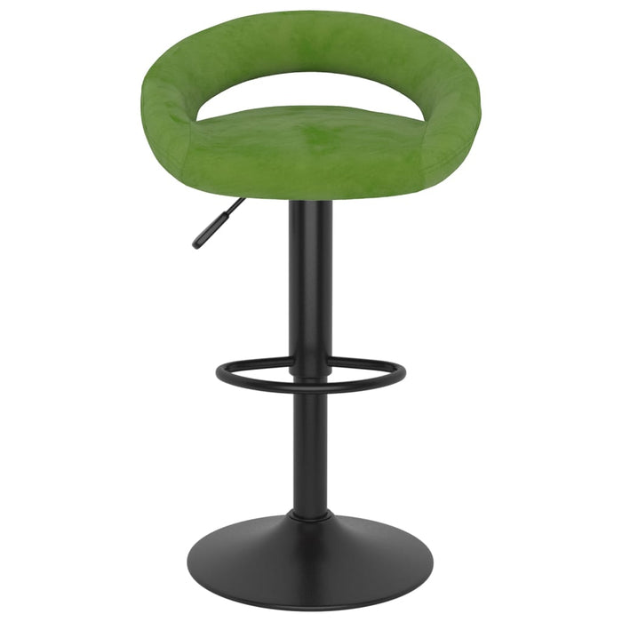 Scaune de bar, 2 buc., verde deschis, catifea - WALTI WALTI