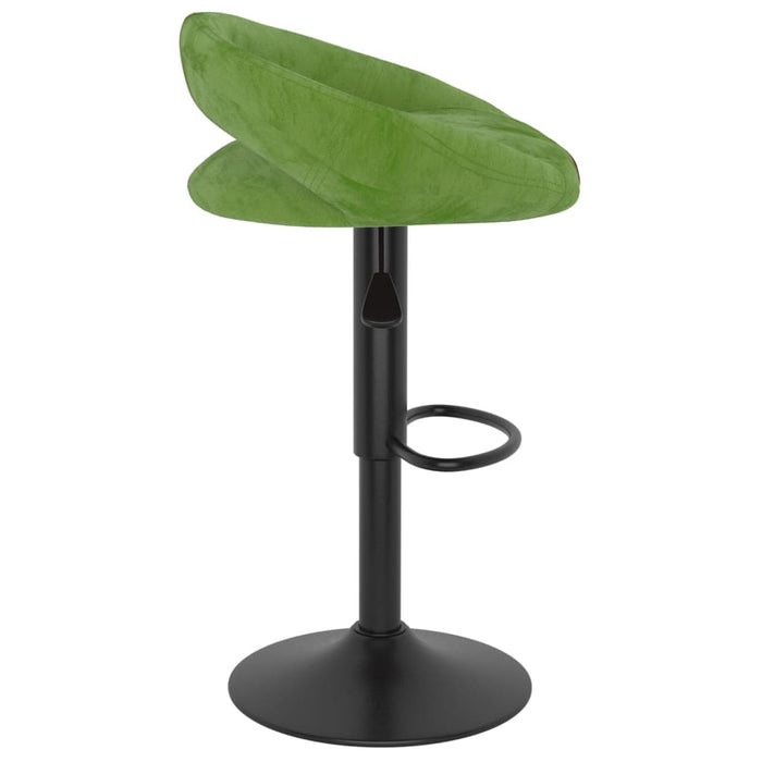 Scaune de bar, 2 buc., verde deschis, catifea - WALTI WALTI