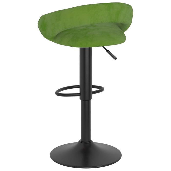 Scaune de bar, 2 buc., verde deschis, catifea - WALTI WALTI