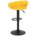 Scaune de bar, 2 buc., galben muștar, catifea - WALTI WALTI