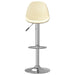 Scaune de bar, 2 buc., crem, material textil - WALTI WALTI