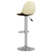 Scaune de bar, 2 buc., crem, material textil - WALTI WALTI