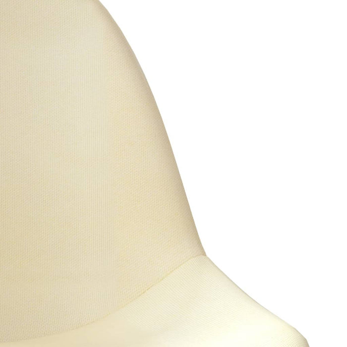 Scaune de bar, 2 buc., crem, material textil - WALTI WALTI