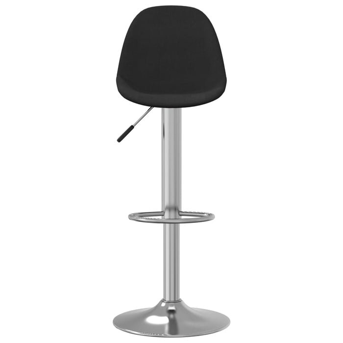 Scaune de bar, 2 buc., negru, material textil WALTI