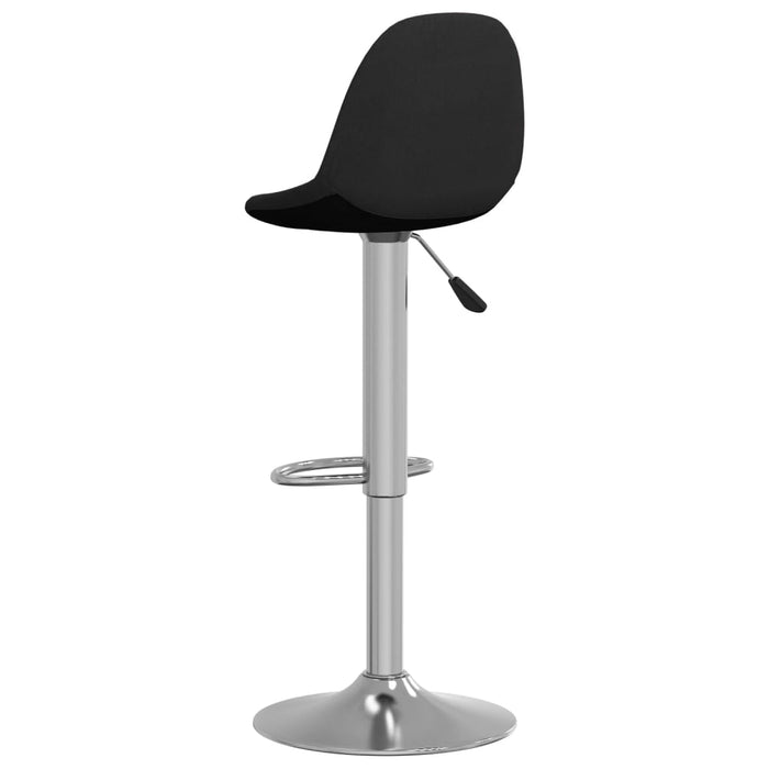 Scaune de bar, 2 buc., negru, material textil WALTI