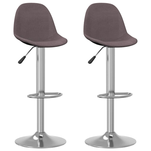 Scaune de bar, 2 buc., gri taupe, material textil - WALTI WALTI