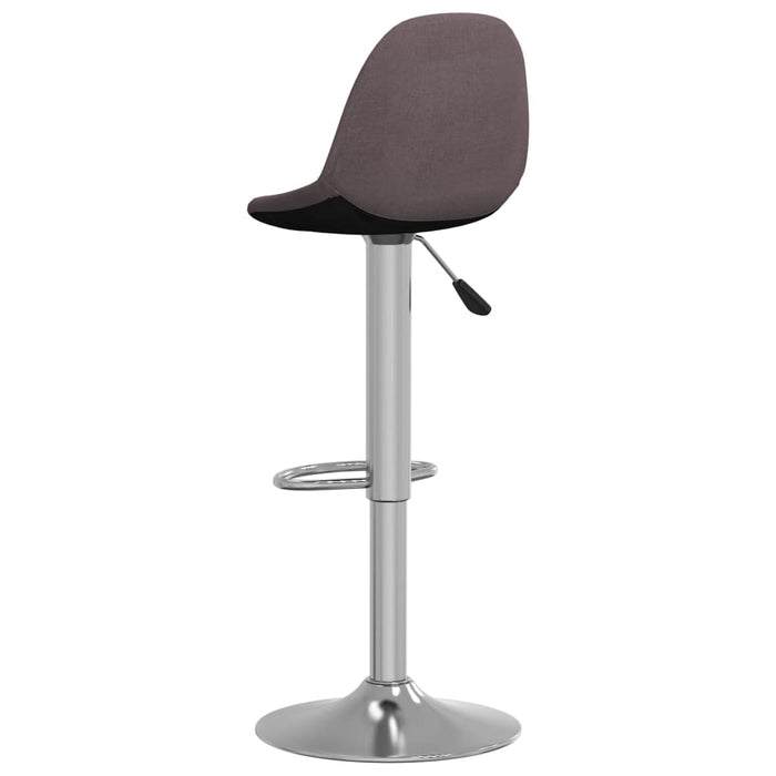 Scaune de bar, 2 buc., gri taupe, material textil WALTI