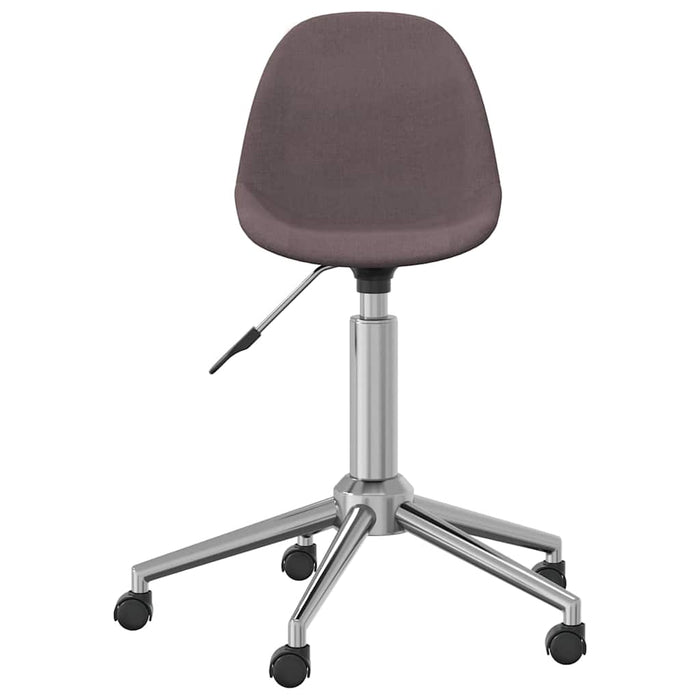 Scaune de bucătărie pivotante, 2 buc., gri taupe, textil WALTI