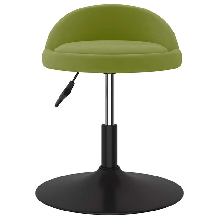 Scaune de bucătărie pivotante, 2 buc., verde deschis, catifea WALTI
