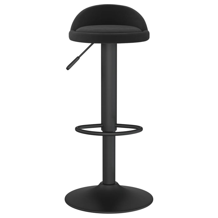 Scaun de bar, negru, catifea WALTI